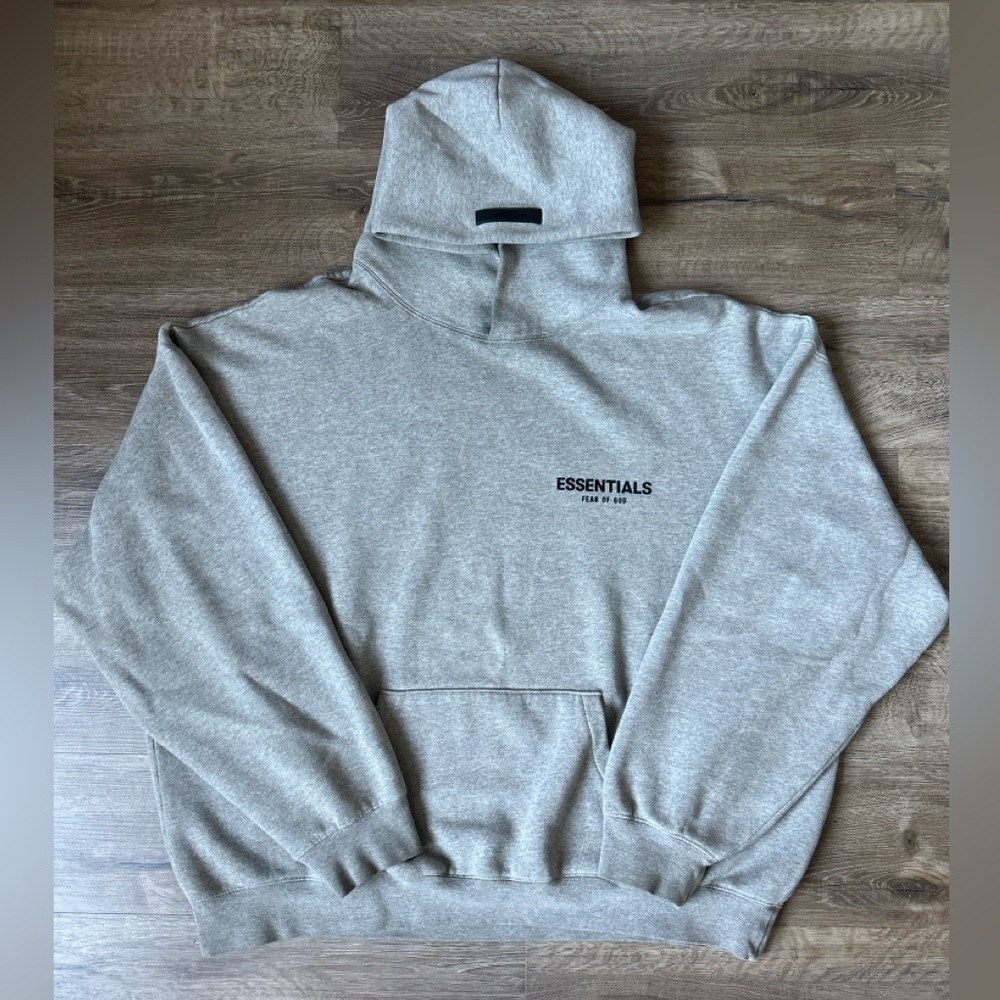 🩶 Fear of God Essentials Gray Hoodie – 2XL 🩶